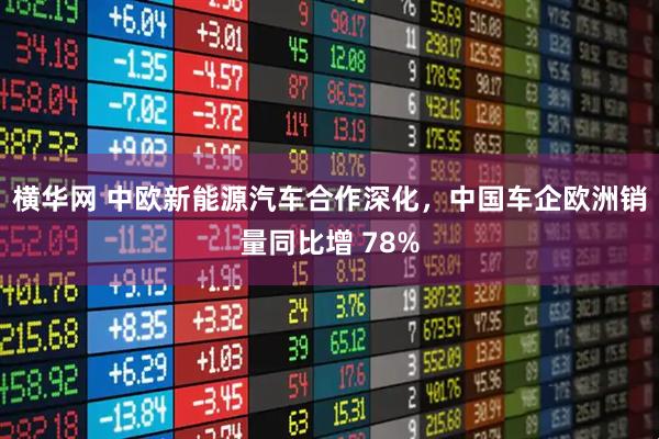 横华网 中欧新能源汽车合作深化，中国车企欧洲销量同比增 78%