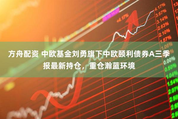 方舟配资 中欧基金刘勇旗下中欧颐利债券A三季报最新持仓，重仓瀚蓝环境