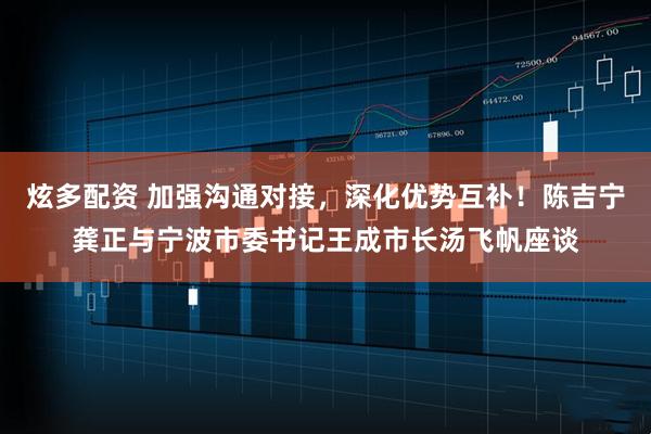 炫多配资 加强沟通对接,深化优势互补!陈吉宁龚正与宁波市委书记王成市长汤飞帆座谈
